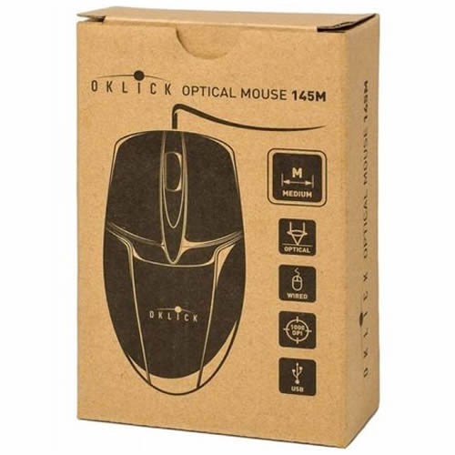 Проводная мышь Oklick 145M USB оптическая Black (Черная) 5