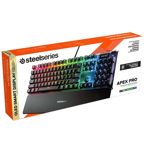 Клавиатура SteelSeries Apex Pro Gamer USB Black (Черная) 8