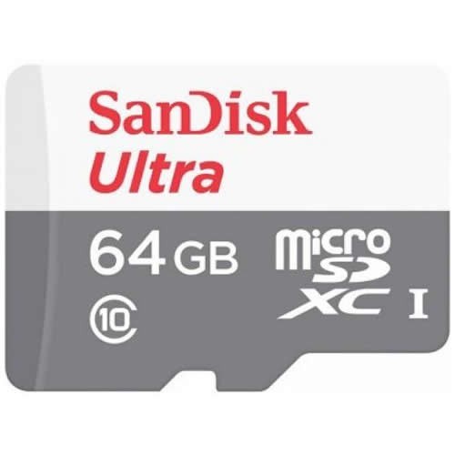 Карта памяти MicroSDXC SanDisk Ultra 64Gb UHS-I (SDSQUNR-064G-GN3MN) EAC 1