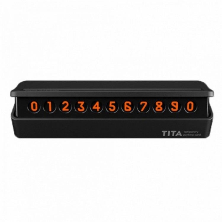 Наборная автовизитка Xiaomi TITA Temporary Parking Card Black (Черный) 1