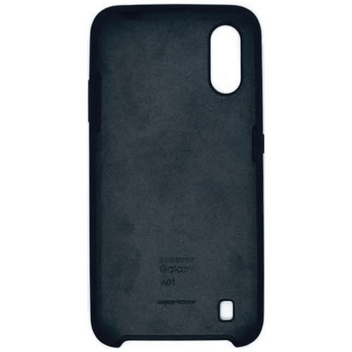 Силиконовая накладка для Samsung Galaxy A01 Black (Черная) 2