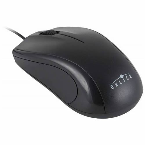 Проводная мышь Oklick 185M USB оптическая Black (Черная) 3
