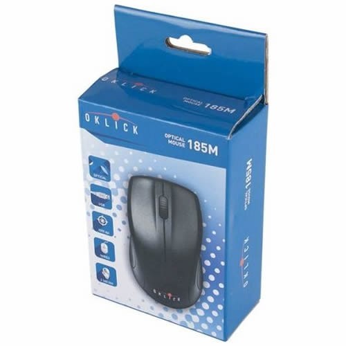 Проводная мышь Oklick 185M USB оптическая Black (Черная) 6