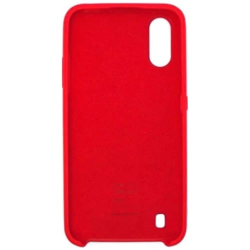 Силиконовая накладка для Samsung Galaxy A01 Red (Красная) 2