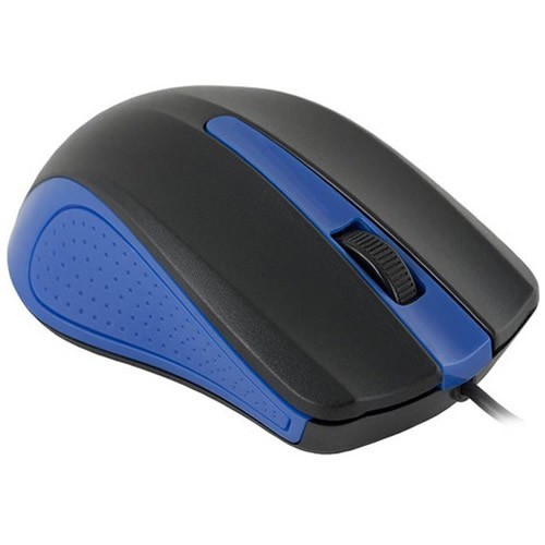 Проводная мышь Oklick 225M USB оптическая Black/Blue (Черно-синяя) 2