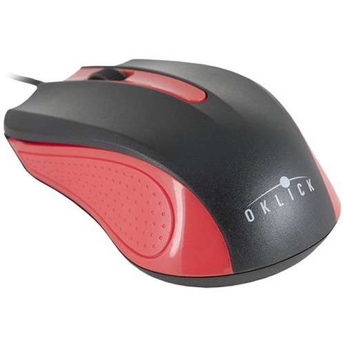 Проводная мышь Oklick 225M USB оптическая Black/Red (Черно-красная) 5