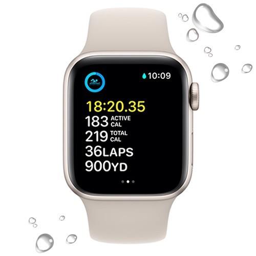 Умные часы Apple Watch Series SE Gen 2 40 мм Starlight Aluminium Case, Starlight Sport Band (M/L) 4
