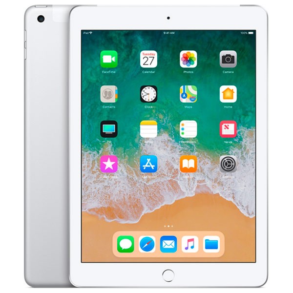Планшет Apple iPad (2018) Wi-Fi + Cellular 128Gb Silver (Серебро) 1