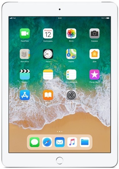 Планшет Apple iPad (2018) Wi-Fi + Cellular 128Gb Silver (Серебро) 2