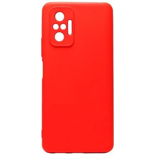 Силиконовая накладка NANO для Xiaomi Redmi Note 10 Pro Red (Красная) 1