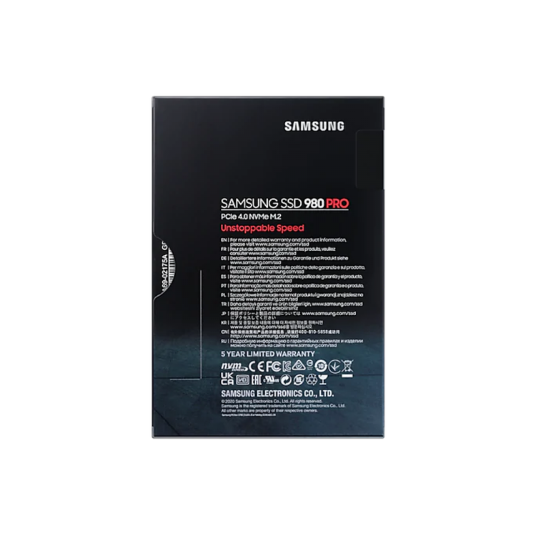 Твердотельный накопитель Samsung 980 PRO NVMe M.2 SSD 500Gb MZ-V8P500BW 6