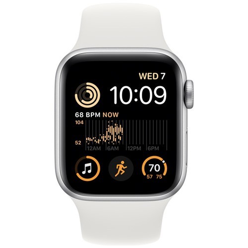 Умные часы Apple Watch Series SE Gen 2 40 мм Silver Aluminium Case, White Sport Band (S/M) 2