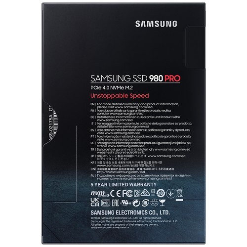 Твердотельный накопитель Samsung 980 PRO NVMe M.2 SSD 2Tb MZ-V8P2T0BW 7