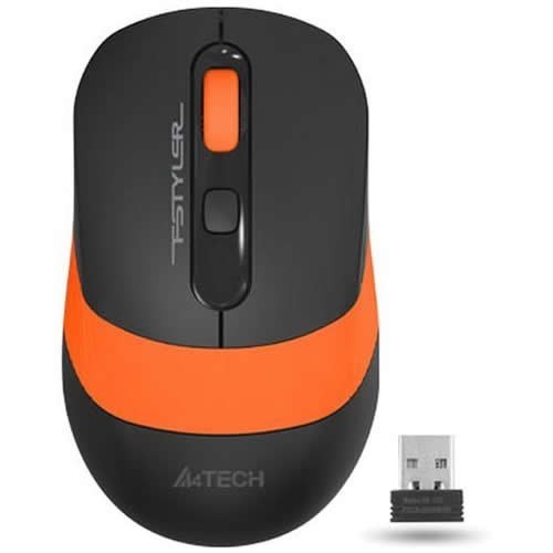 Беспроводная мышь A4Tech Fstyler FG10 USB оптическая Black/Orange (Черно-оранжевая) 2
