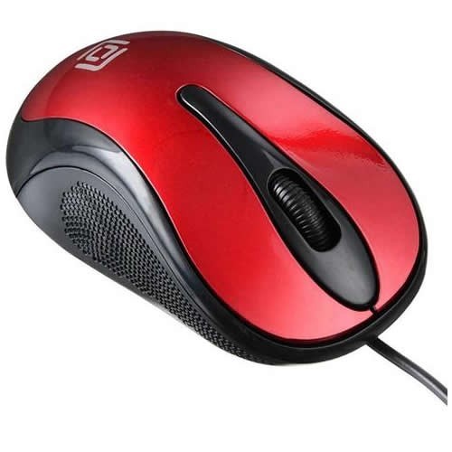 Проводная мышь Oklick 385M USB оптическая Black/Red (Черно-красная) 3