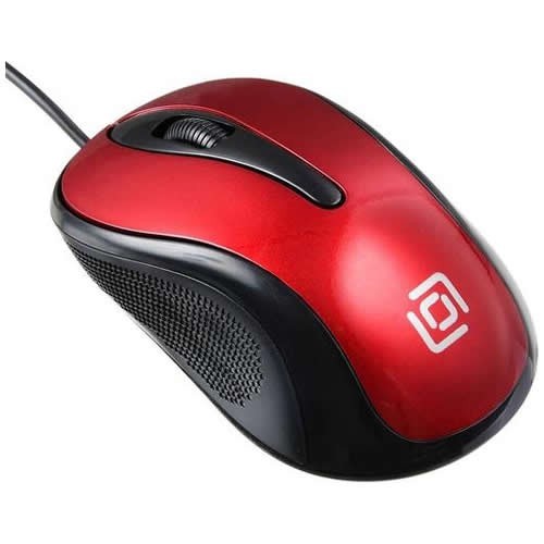 Проводная мышь Oklick 385M USB оптическая Black/Red (Черно-красная) 4