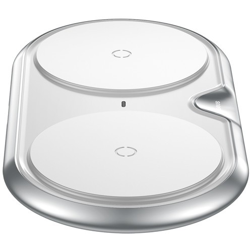 Беспроводное зарядное устройство Baseus Dual Wireless Plastic Style WXSJK-02 White (Белый) 4