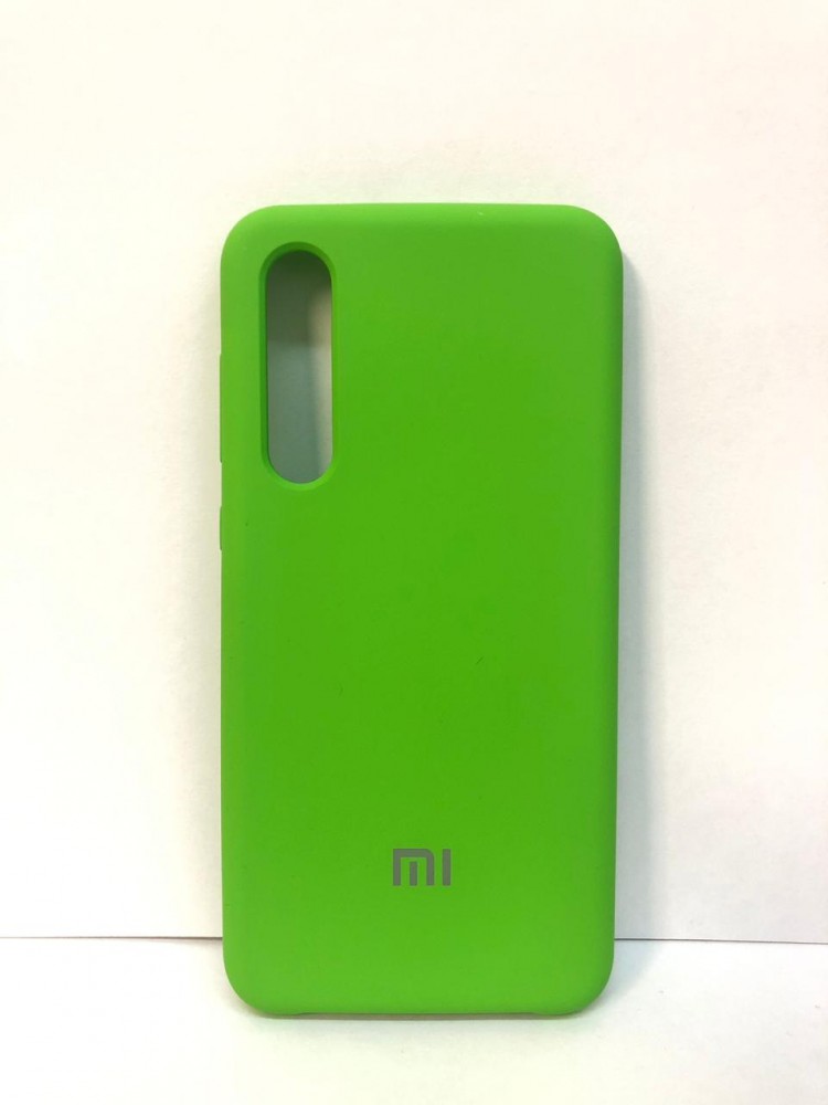Силиконовая накладка с логотипом Mi для Xiaomi Mi 9 SE (Зеленая) 1