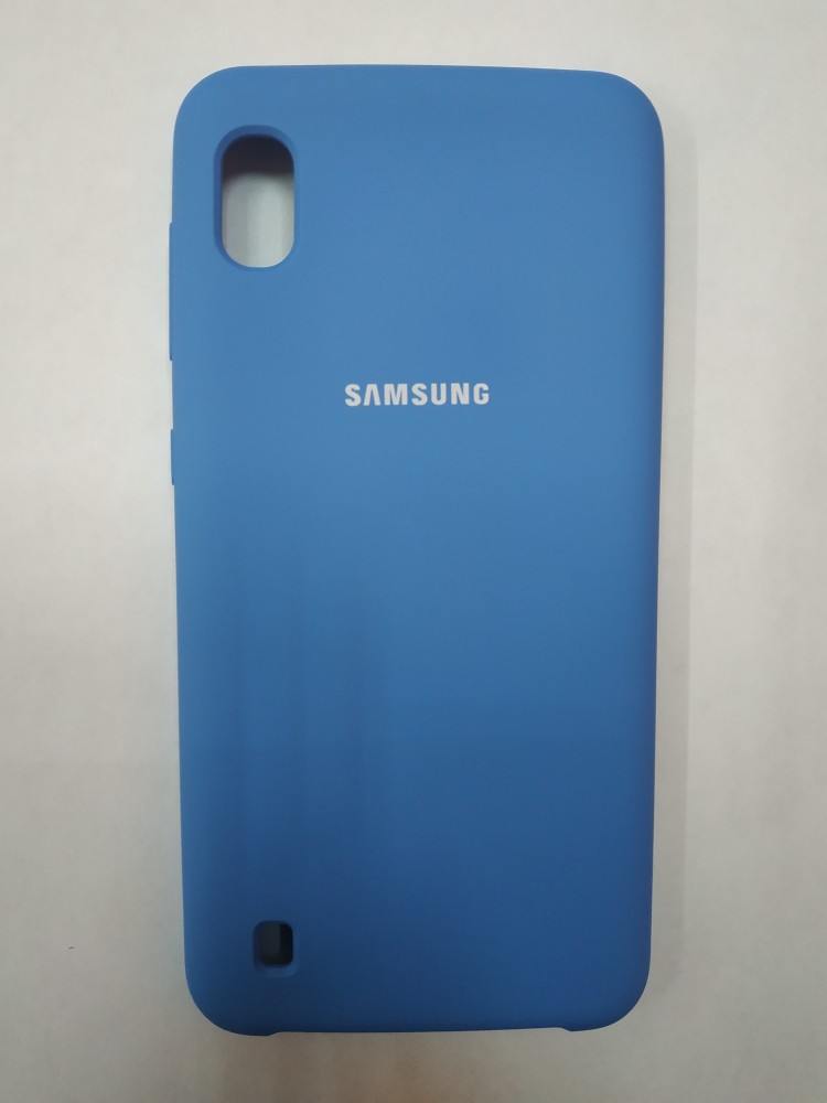 Силиконовая накладка для Samsung Galaxy A10 (Синяя) 1