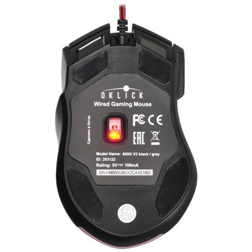 Проводная мышь Oklick 805G V2 Beowulf USB оптическая Black (Черная) 2