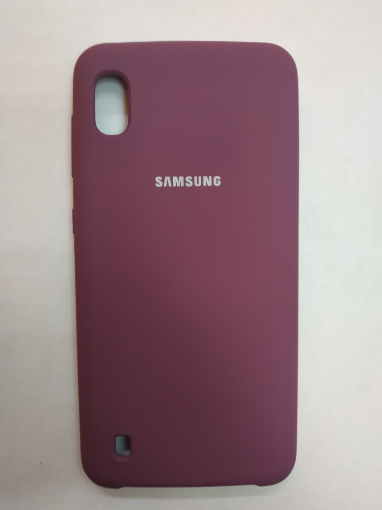 Силиконовая накладка для Samsung Galaxy A10 (Фиолетовая) 1