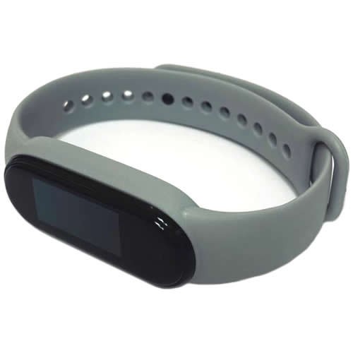 Силиконовый браслет для Xiaomi Mi Band 5 (Серый) 2