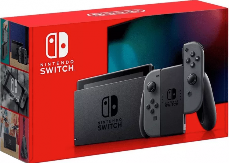 Игровая приставка Nintendo Switch rev.2 32GB Grey (Серый) EAC 6