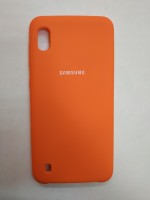Силиконовая накладка для Samsung Galaxy A10 (Оранжевая)