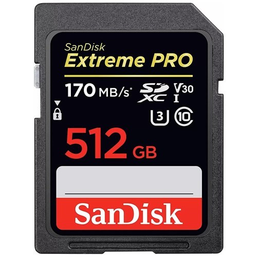 Карта памяти SanDisk SDXC Extreme Pro 512Gb (SDSDXXY-512G-GN4IN) 1