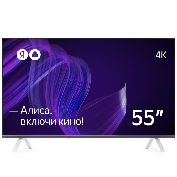 Телевизор Яндекс - Умный телевизор с Алисой 55" Black (Черный) YNDX-00073 1