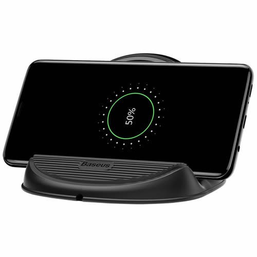 Беспроводное зарядное устройство Baseus Silicone Horizontal Desktop WXHSG-01 Black (Черный) 4