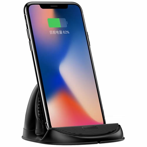 Беспроводное зарядное устройство Baseus Silicone Horizontal Desktop WXHSG-01 Black (Черный) 6