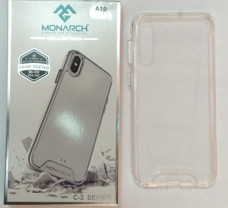 Силиконовая накладка для Samsung Galaxy A30S (Прозрачная) Monarch 1