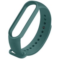 Силиконовый браслет для Xiaomi Mi Band 5 (Темно-зеленый)