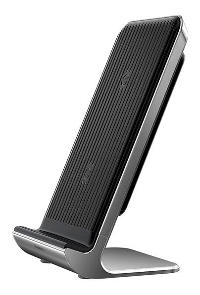 Вертикальная Беспроводная Зарядка Baseus Vertical Desktop Wireless Charger (Black) WXLS-01 1