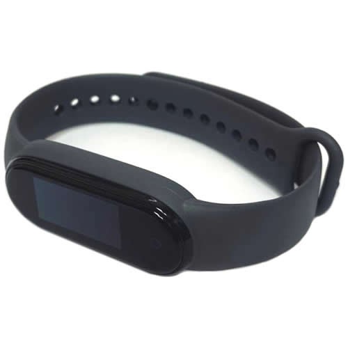 Силиконовый браслет для Xiaomi Mi Band 5 (Темно-серый) 2