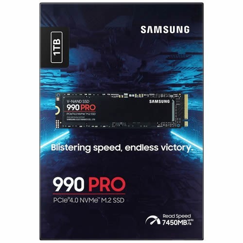 Твердотельный накопитель Samsung 990 PRO NVMe M.2 SSD 1Tb MZ-V9P1T0BW 5