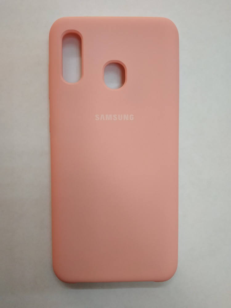 Силиконовая накладка для Samsung Galaxy A30 (Розовая) 1