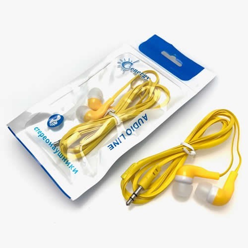 Наушники MP-3 Energy Stereo Q6 Yellow (Желтые) 2