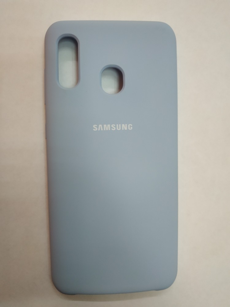 Силиконовая накладка для Samsung Galaxy A30 (Голубая) 1