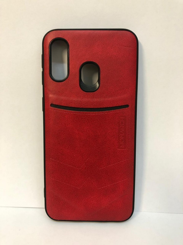 Силиконовая накладка для Samsung Galaxy A40 (Красная) Monarch 1
