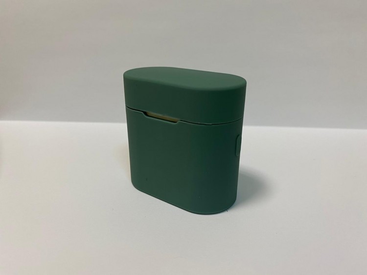 Силиконовый чехол для беспроводных наушников Xiaomi AirDots Pro 2 Dark Green (Темно-зеленый) 2