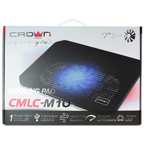 Охлаждающая подставка для ноутбука Crown CMLC-M10 Black (Черная) 9