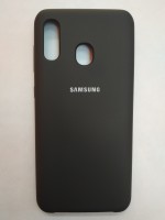 Силиконовая накладка для Samsung Galaxy A30 (Черная)