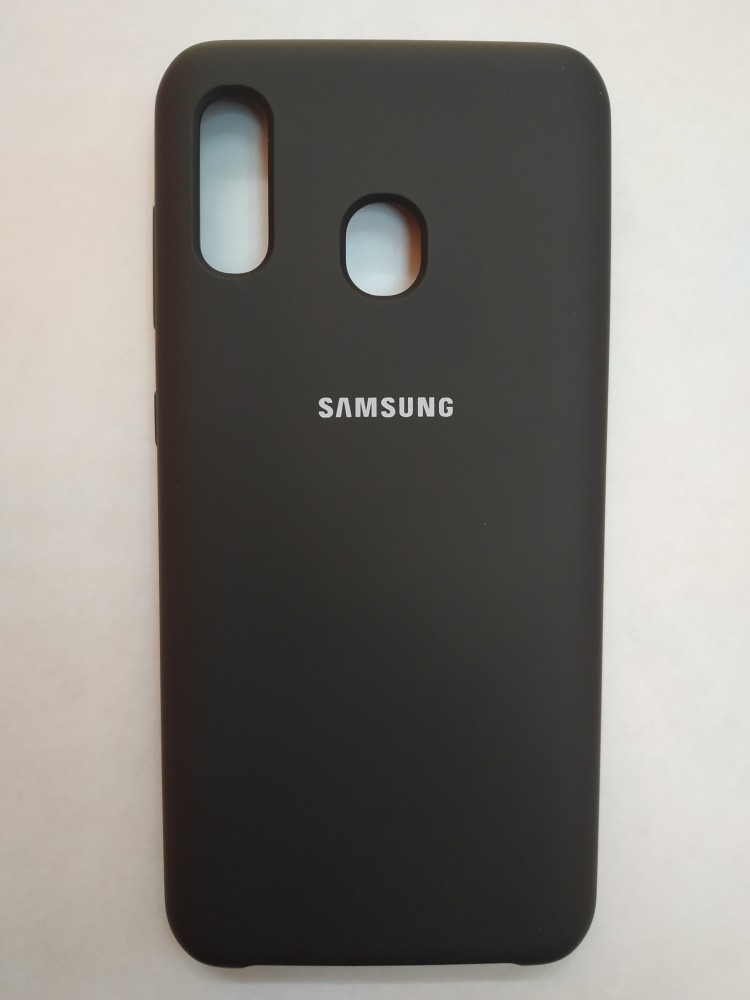 Силиконовая накладка для Samsung Galaxy A30 (Черная) 1