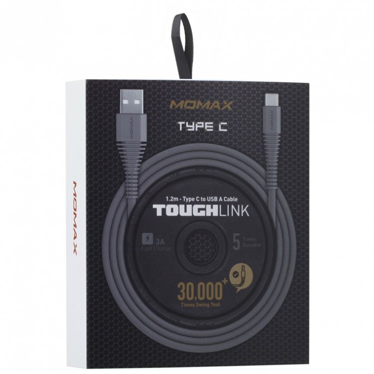 USB кабель type-c MOMAX DTA5D Black (Черный) 1