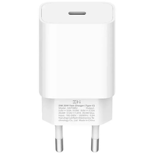 Сетевое зарядное устройство ZMI Fast Charger 20W USB Type-C White (Белый) 1