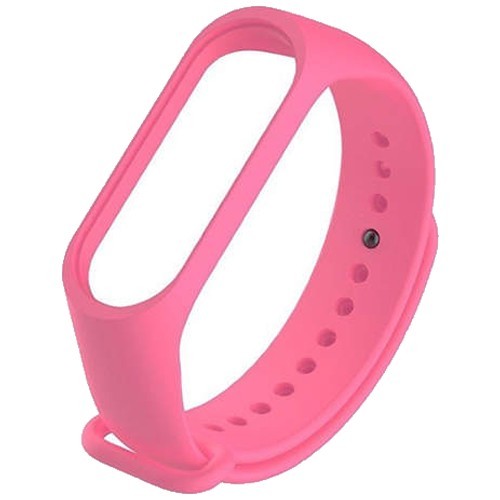 Силиконовый браслет для Xiaomi Mi Band 3/4 Pink (Розовый) 1