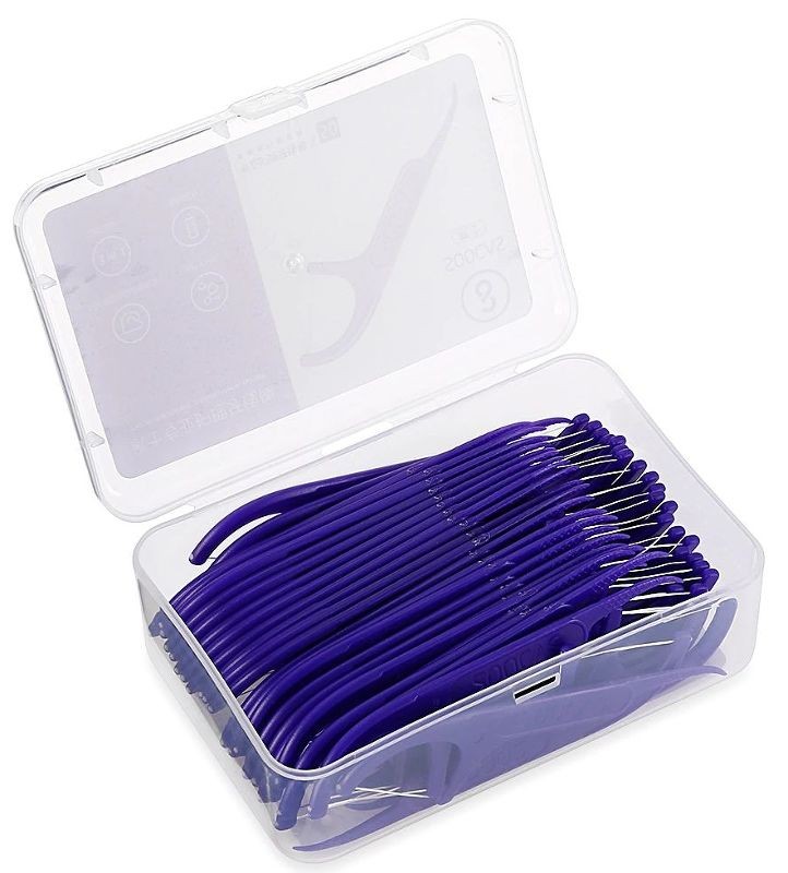 Soocas зубная нить Floss Pick Blue (Синий) 2