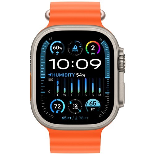 Умные часы Apple Watch Ultra 2 49 мм Titanium Case Orange Ocean Band 2